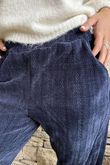 Nuk Stretch Velour Tapered Pant Navy